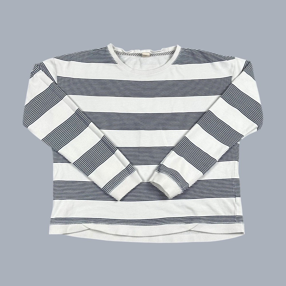 Roxy Pullover Sweatshirt, Striped, Coastal, Women's Large